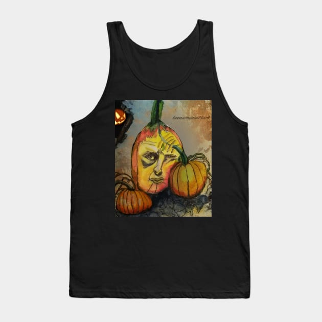 Pumpkin Tank Top by teenamarie23art